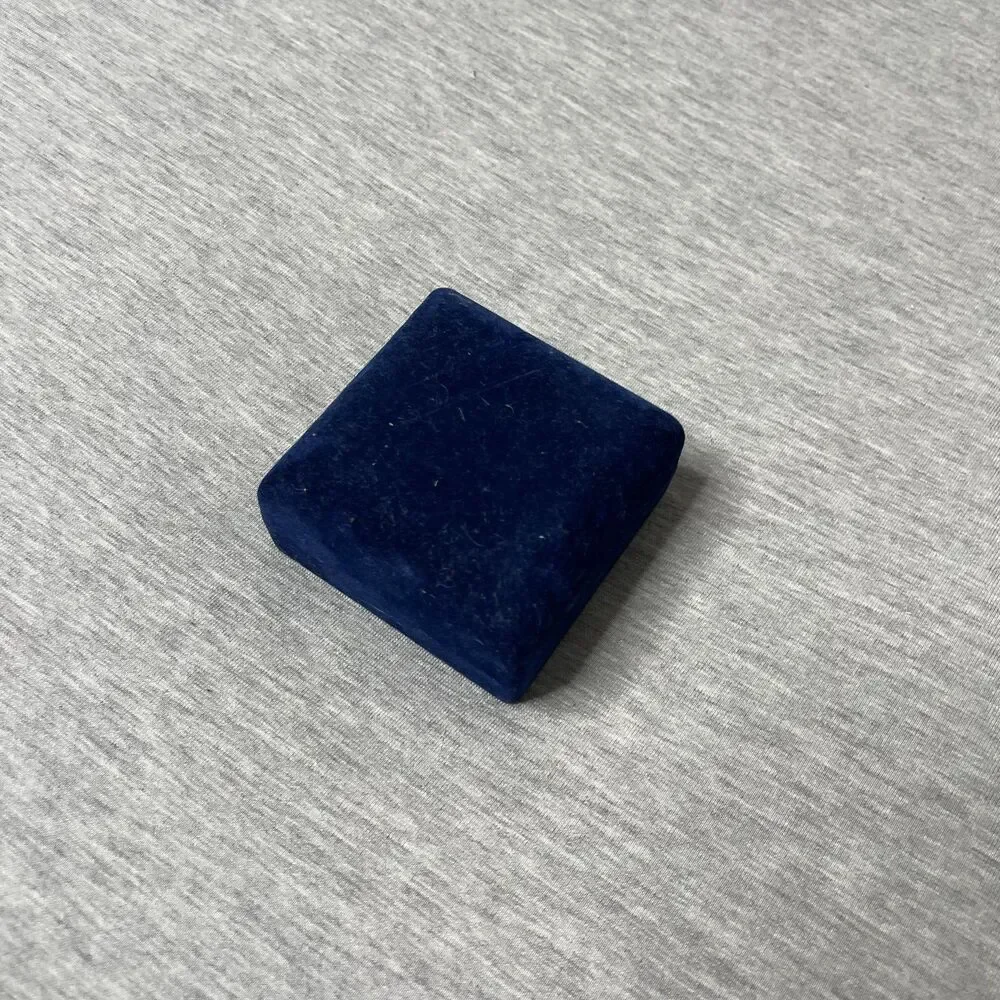 Solid Navy Blue Velour 3”x3” Bracelet Jewelry Gift Box